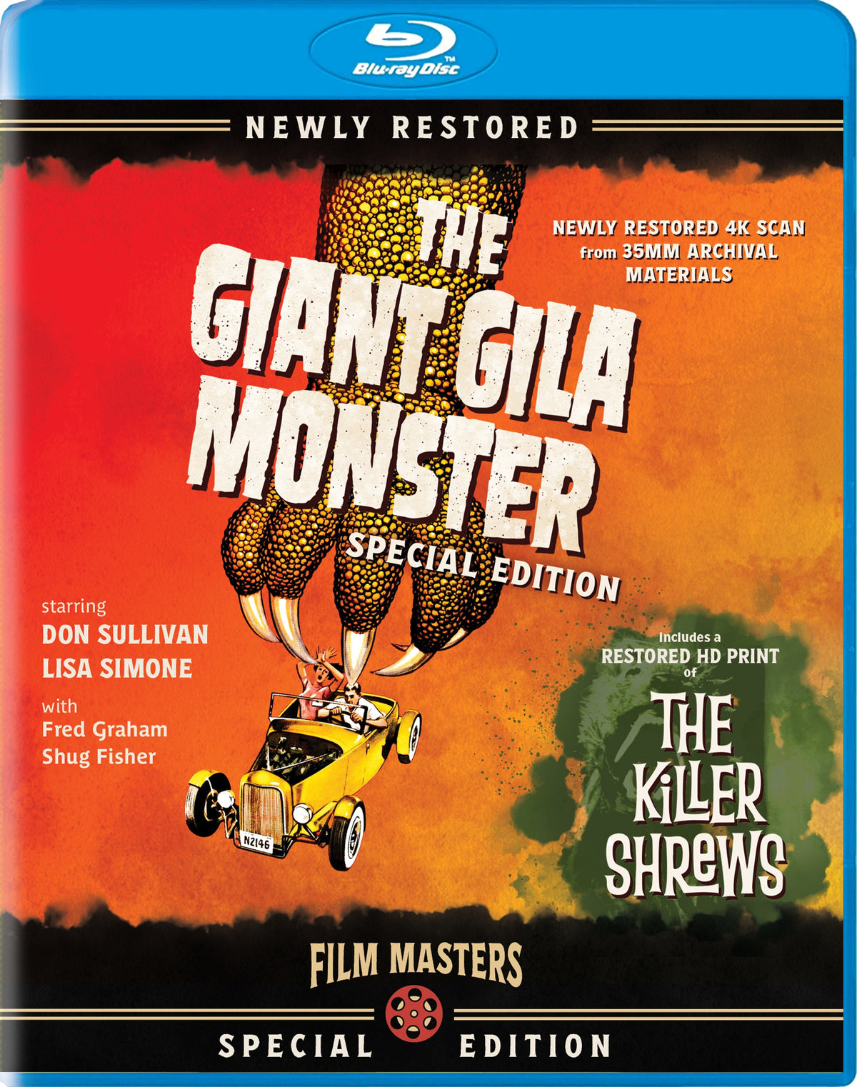 Front cover of The Giant Gila Monster With Bonus Film, The Killer Shrews [Blu-ray]