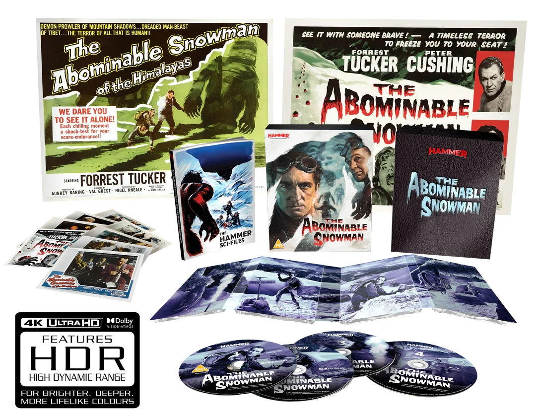 Box contents of The Abominable Snowman Limited Edition (UK Import) [4K Ultra HD + Blu-ray]