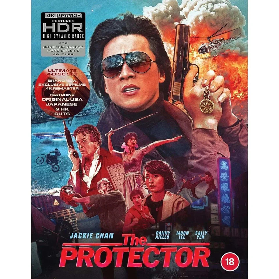 Front cover of The Protector Deluxe Limited Edition (UK Import) [4K Ultra HD + Region B Blu-ray]