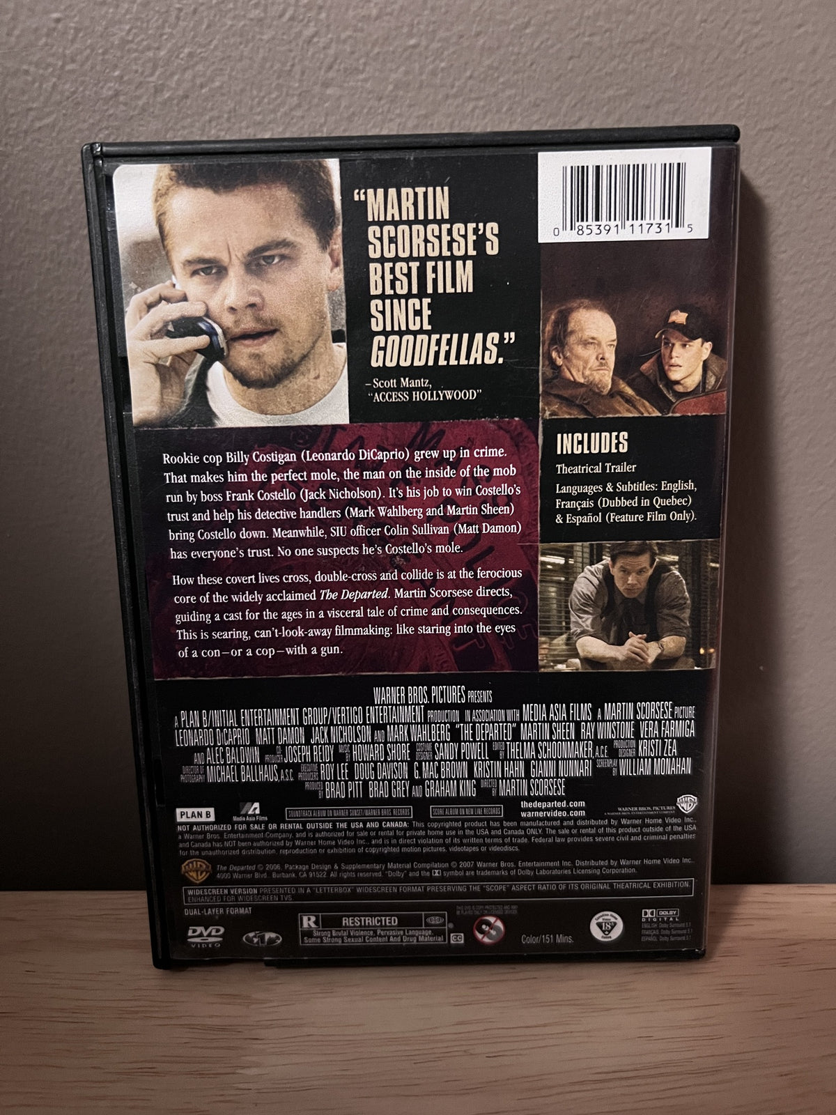 The Departed: Widescreen - back