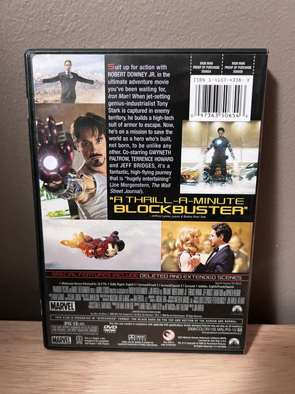 Iron Man (2008) - back