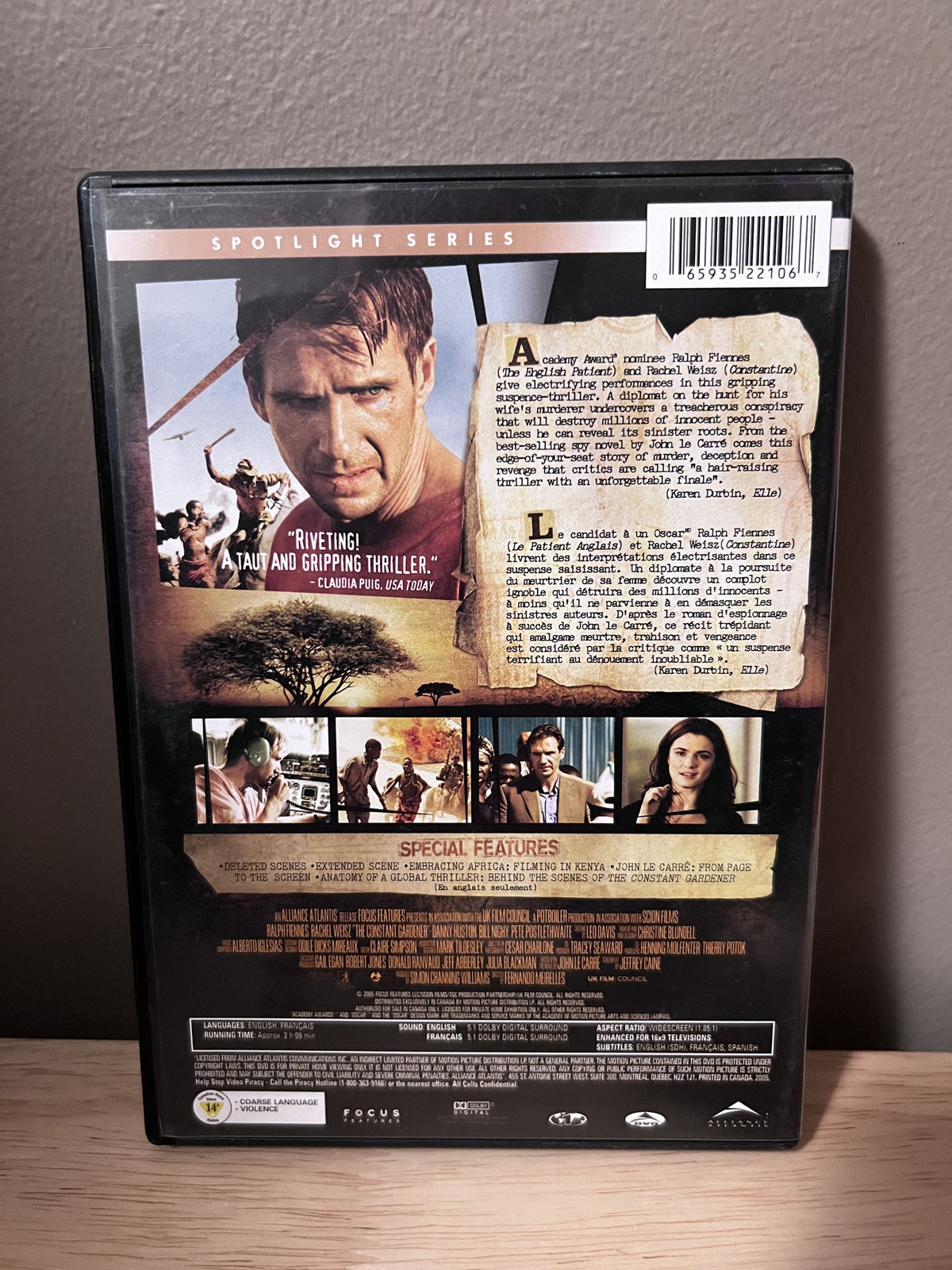 The Constant Gardener: Widescreen - back