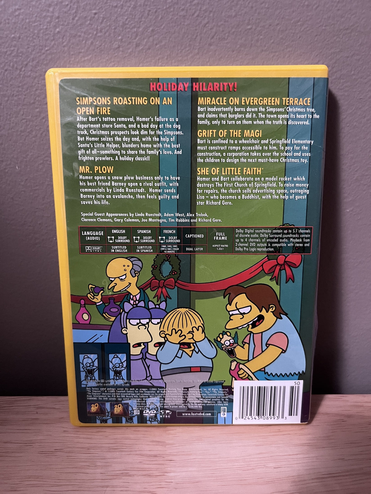 The Simpsons Christmas - back