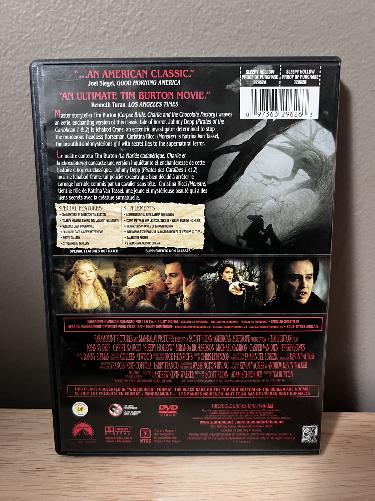 Sleepy Hollow - back