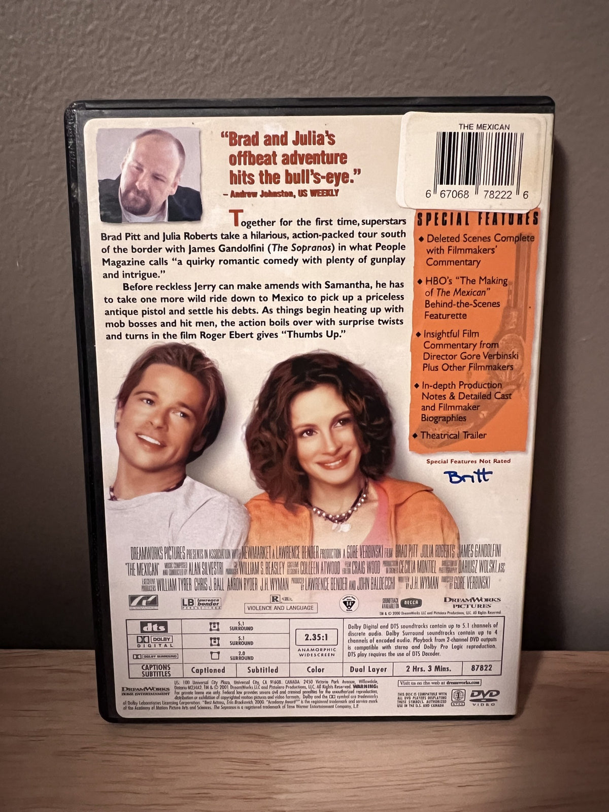 The Mexican: Widescreen - back