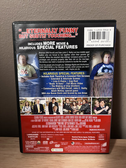 Step Brothers: Unrated Widescreen Edition - back