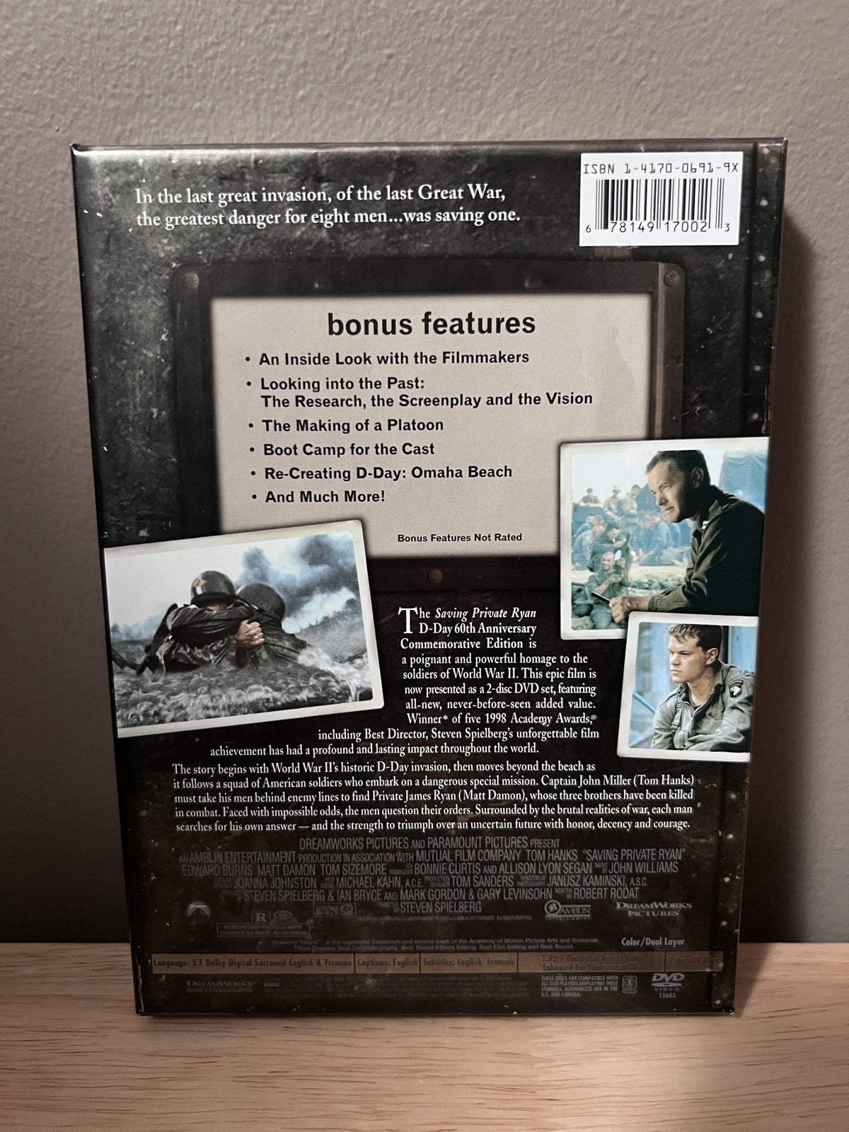 Saving Private Ryan: D-Day 60th Anniversary Commemorative Edition - back