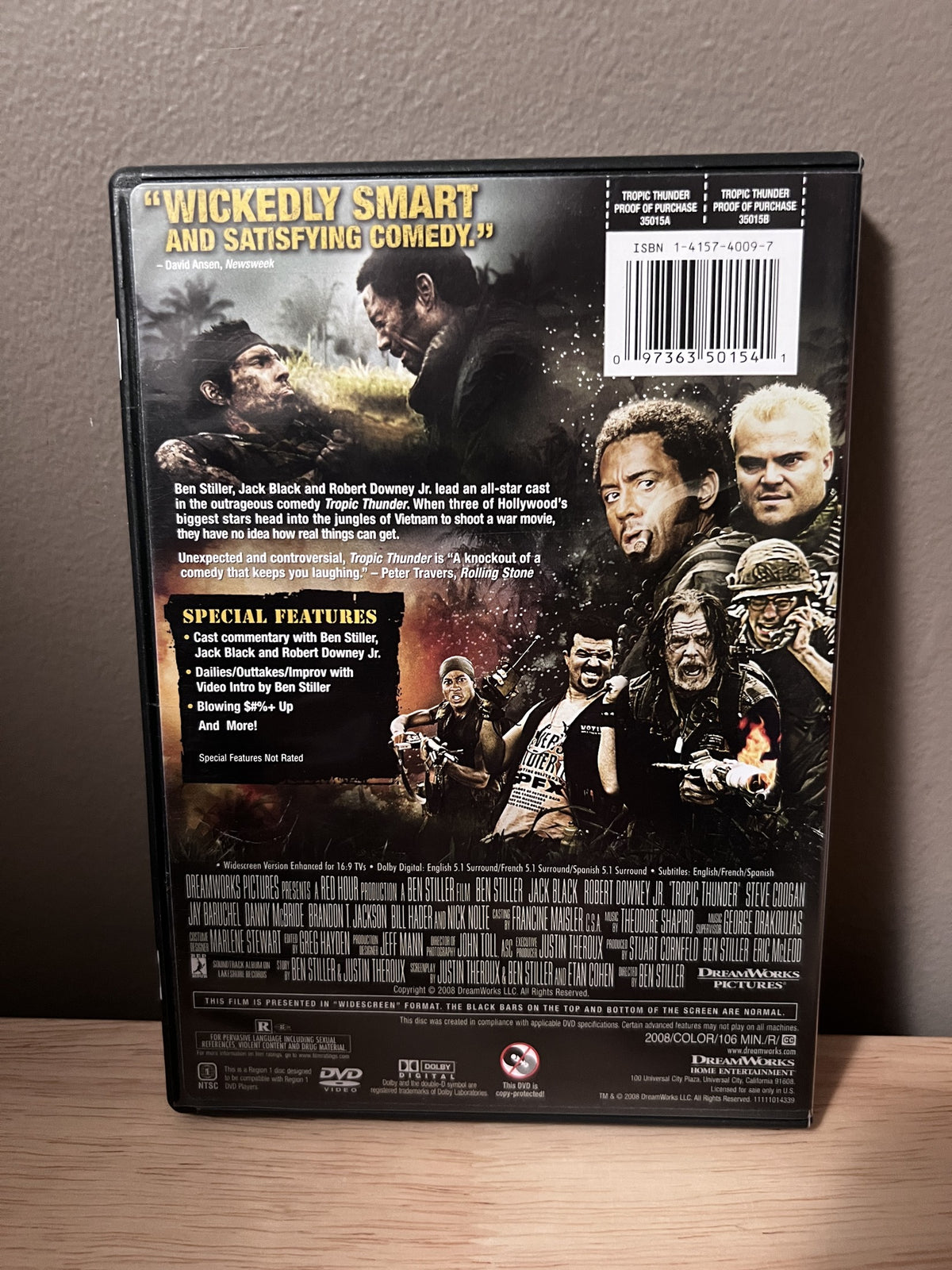 Tropic Thunder - back