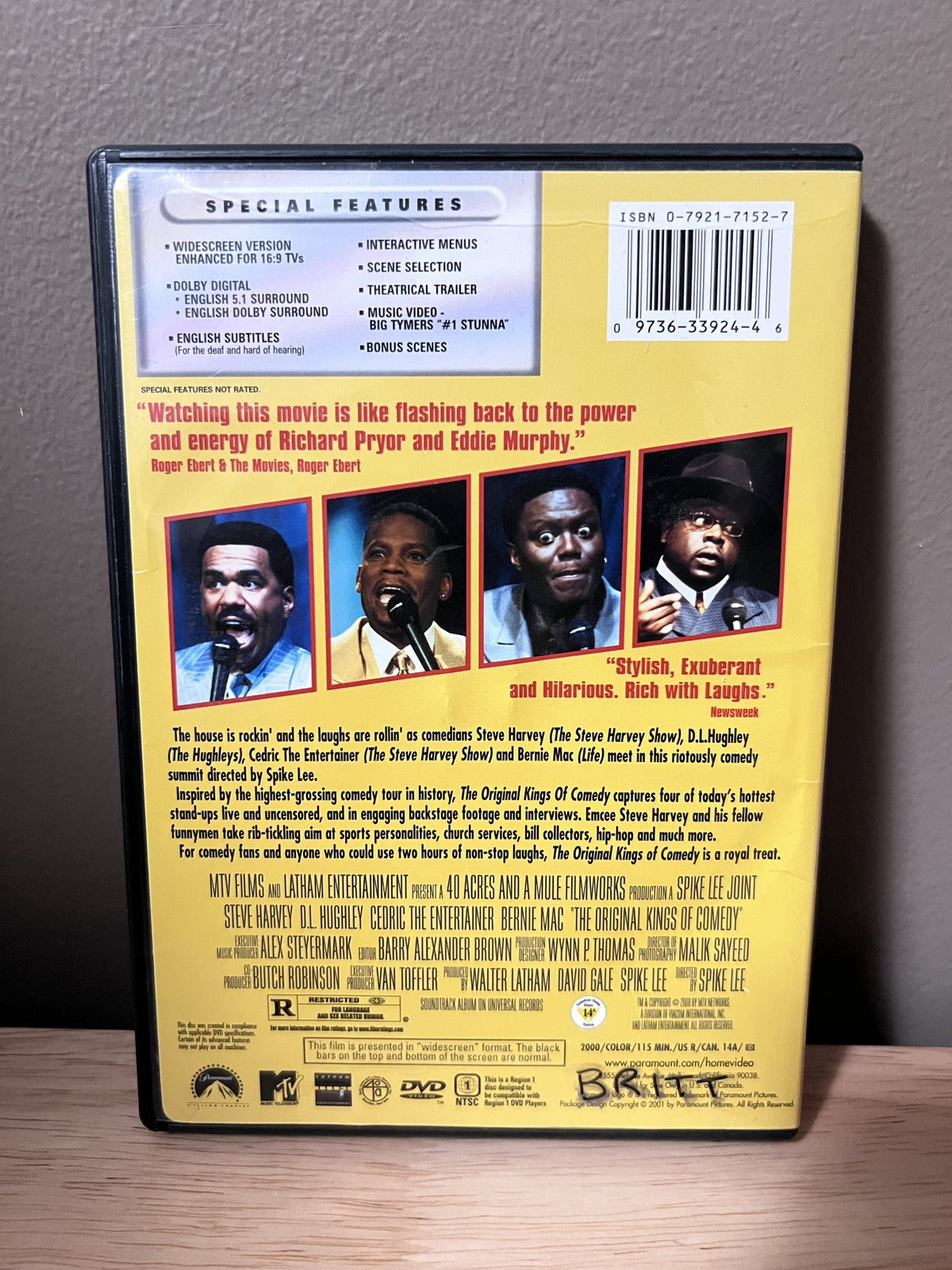 The Original Kings of Comedy: Widescreen - back