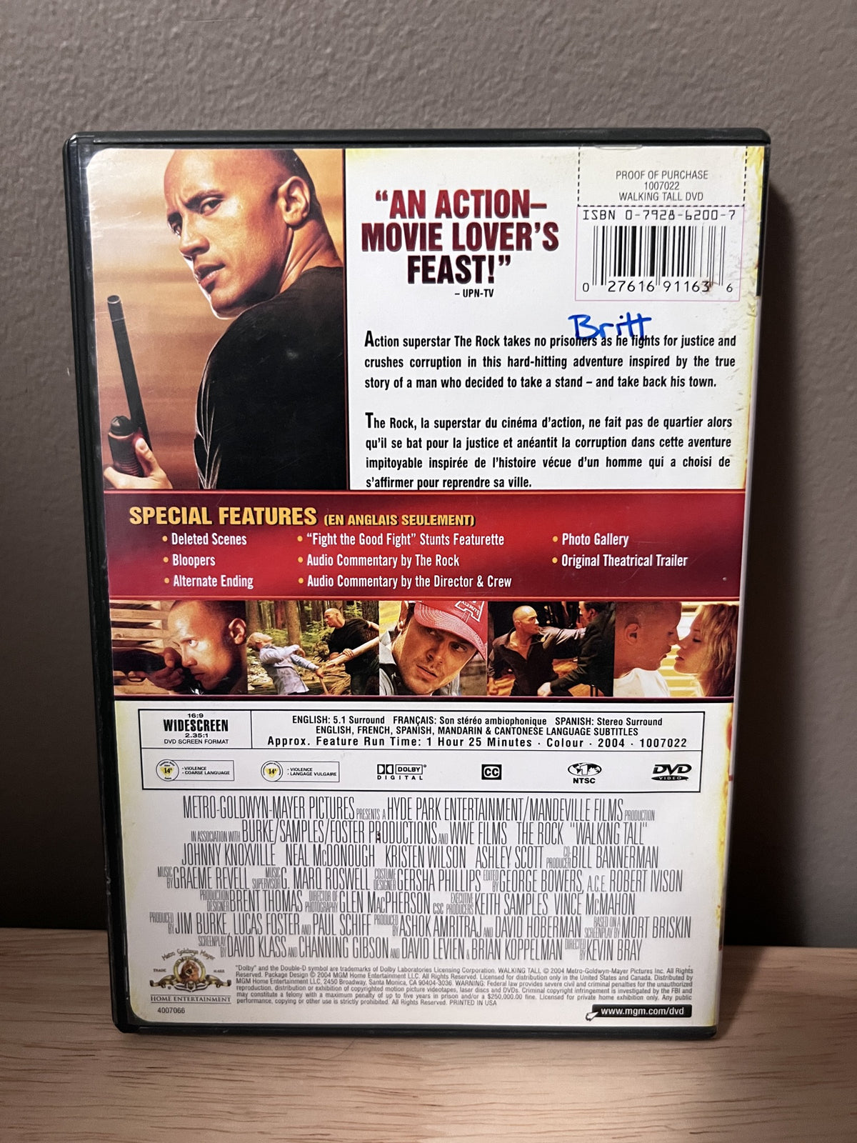 Walking Tall (2004) - back