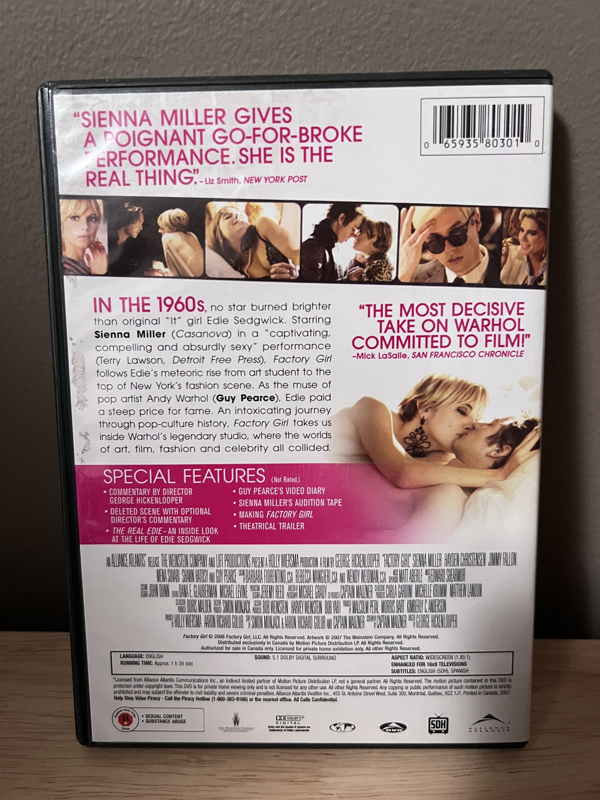 Factory Girl: Unrated - back