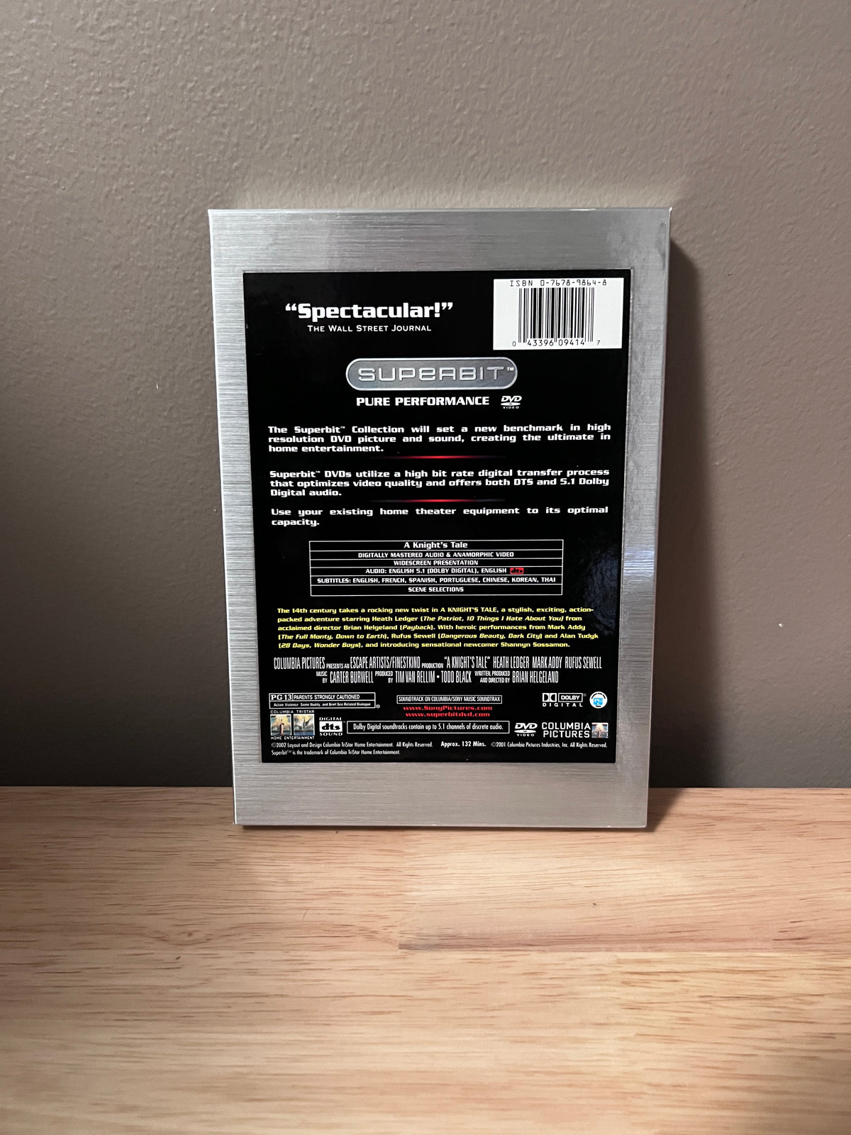 Back cover of A Knight’s Tale (Superbit) DVD