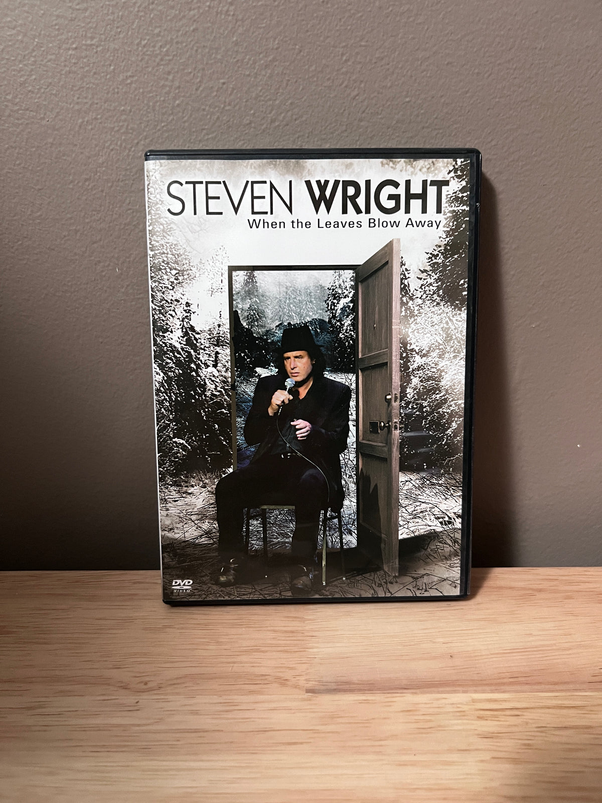 Front cover of Steven Wright: When the Leaves Blow Away DVD