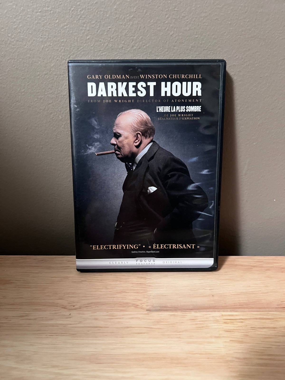 Front cover of Darkest Hour DVD