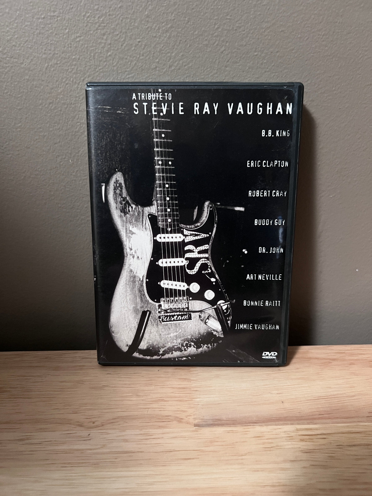 Front cover of A Tribute to Stevie Ray Vaughan DVD