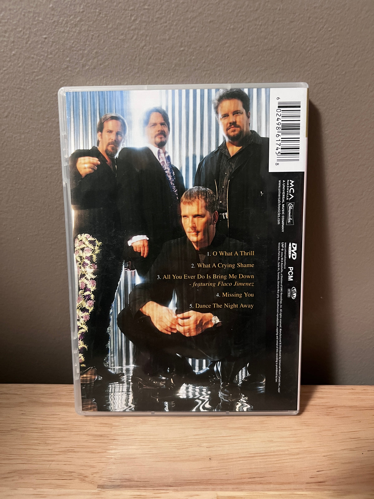 Rear / packaging view of The Mavericks: The Best of DVD