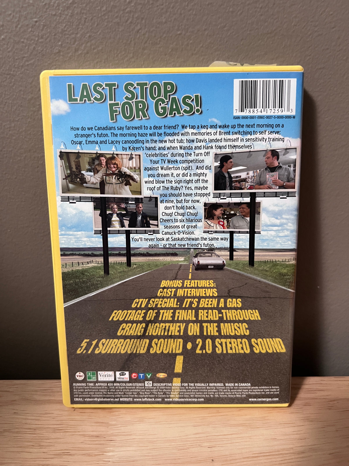 Rear / packaging view of Corner Gas: Season 6 DVD