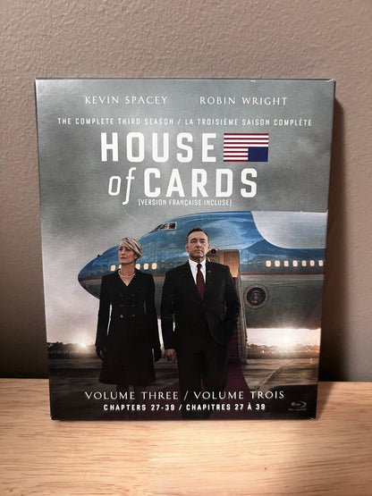 Front cover of House of Cards: Volume Three Blu-ray