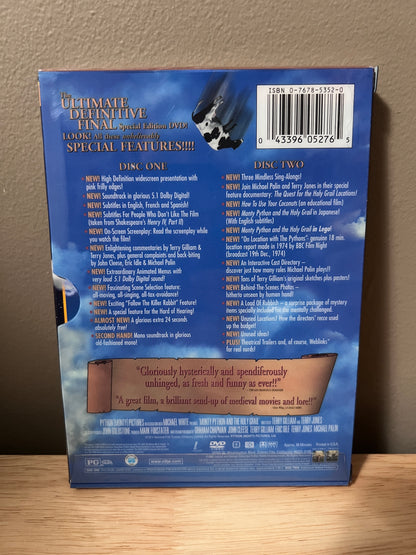 Rear / packaging view of Monty Python and the Holy Grail: Special Edition DVD