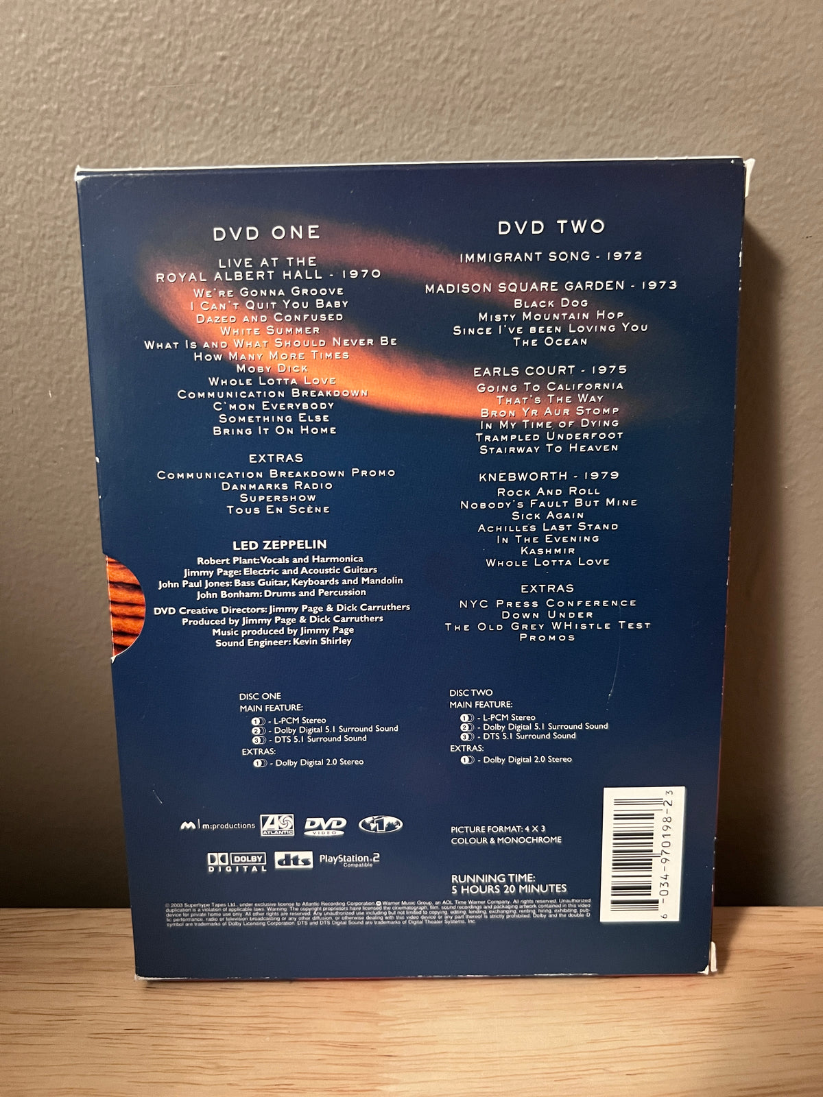 Rear / packaging view of Led Zeppelin: DVD DVD