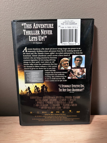 Rear / packaging view of The 13th Warrior: Widescreen DVD