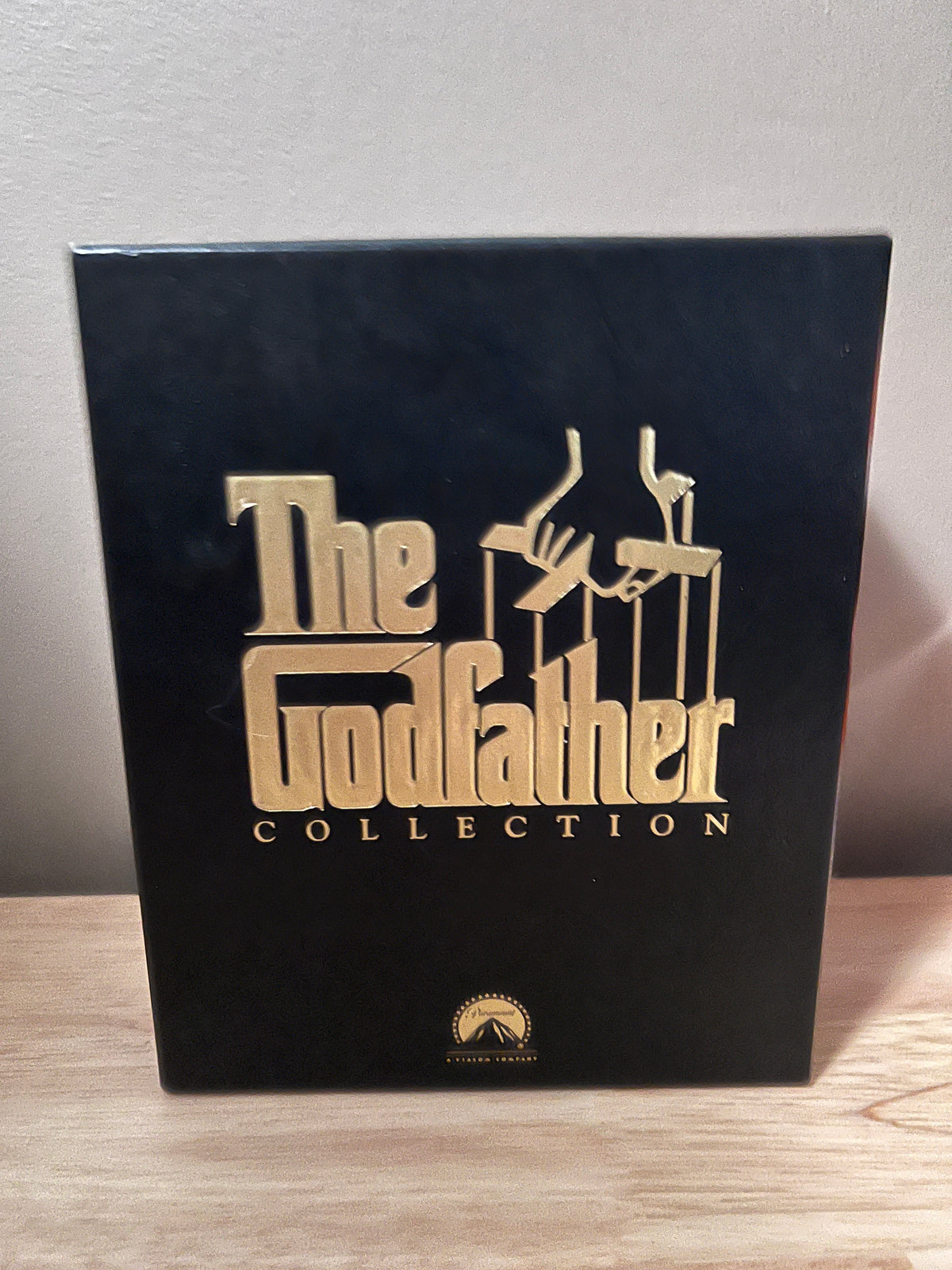 Front packaging of The Godfather Collection VHS