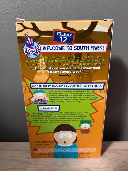 Back packaging of South Park: Volume 12 VHS