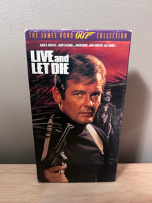 Front packaging of Live and Let Die: The James Bond 007 Collection VHS