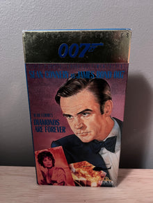 Front packaging of Diamonds Are Forever VHS