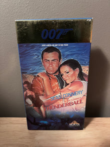 Front packaging of Thunderball VHS