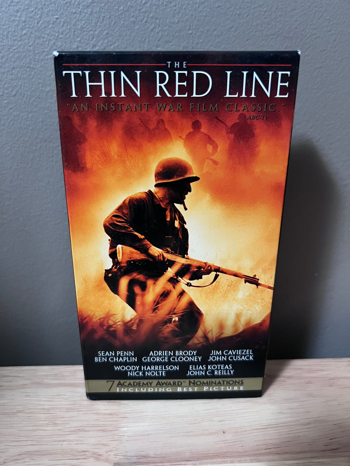 Front packaging of The Thin Red Line VHS
