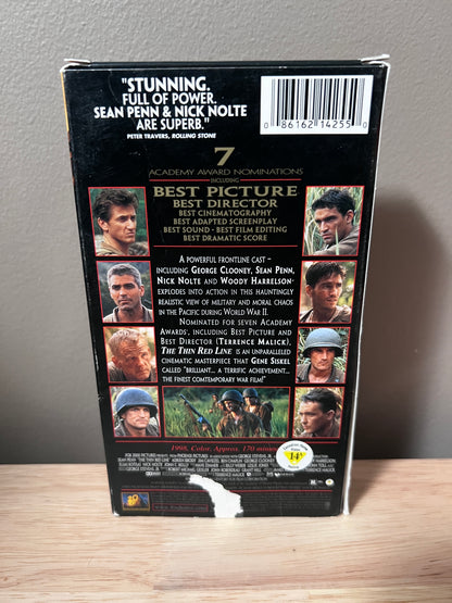 Back packaging of The Thin Red Line VHS