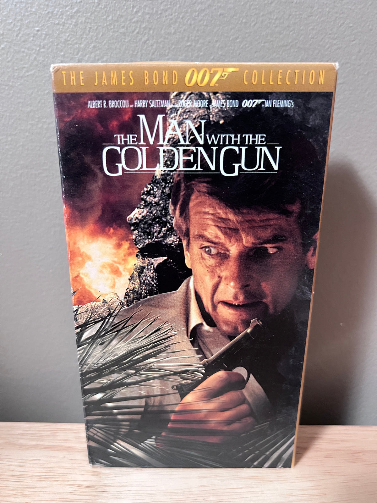 Front packaging of The Man with the Golden Gun: The James Bond 007 Collection VHS