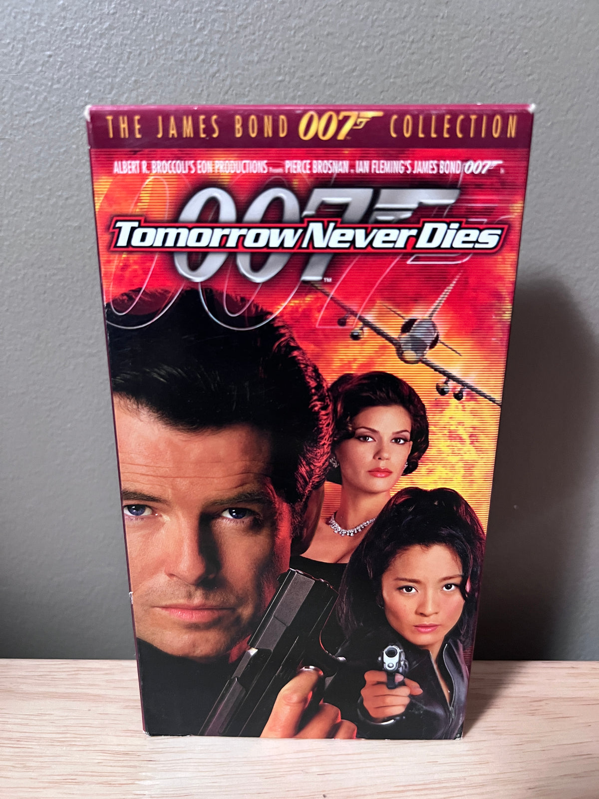 Front packaging of Tomorrow Never Dies: The James Bond 007 Collection VHS