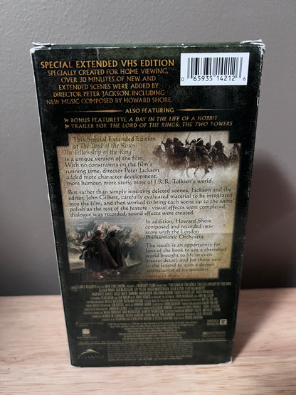 The Lord of the Rings: The Fellowship of the Ring — Special Extended VHS Edition (Widescreen) - back