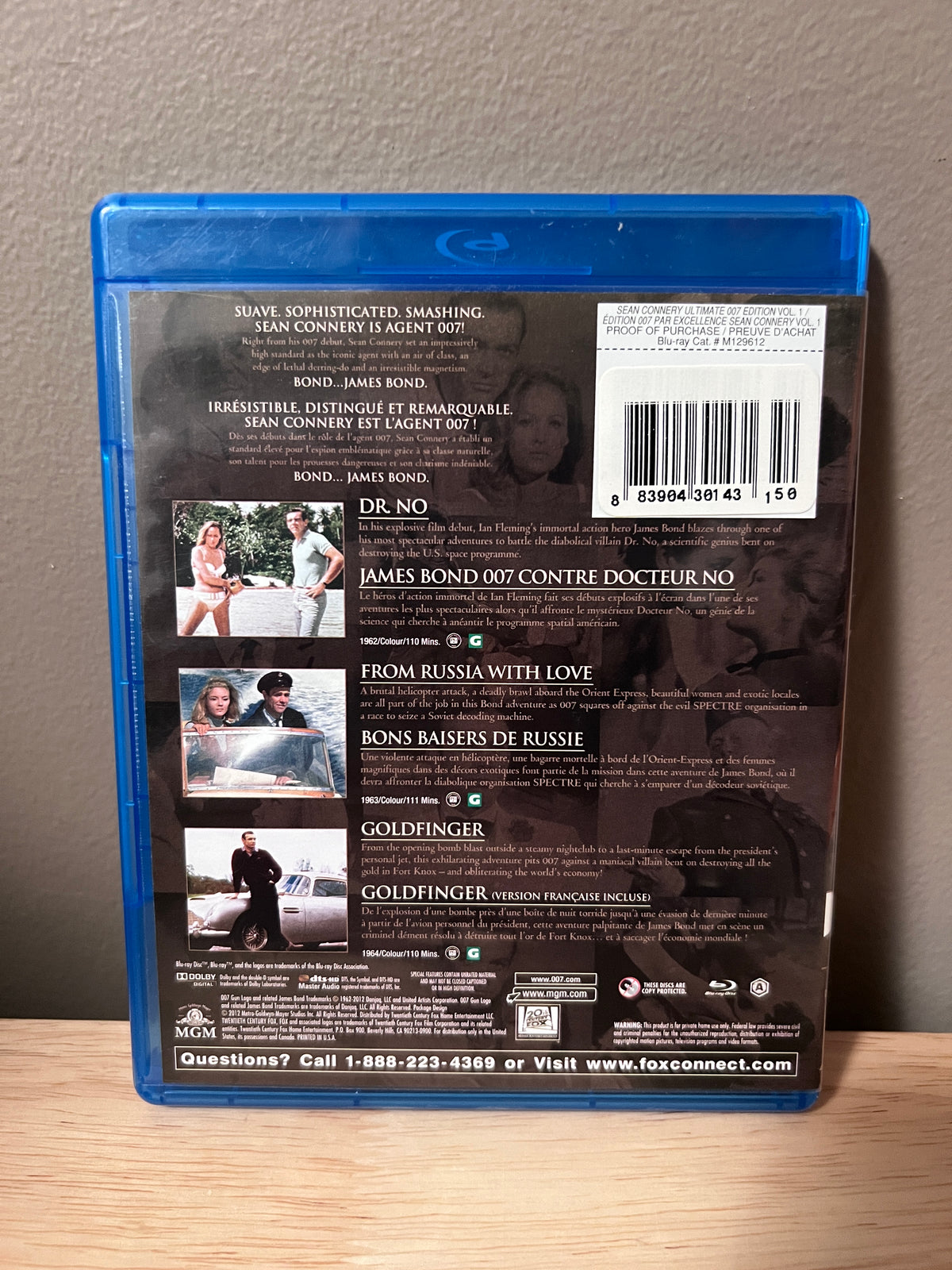 Sean Connery 007 Collection — Volume 1 - back