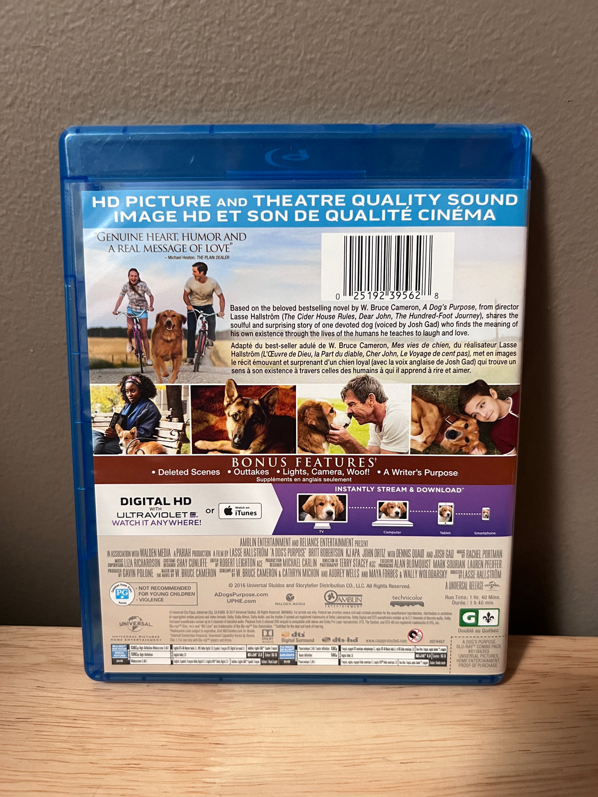 A Dog’s Purpose - back