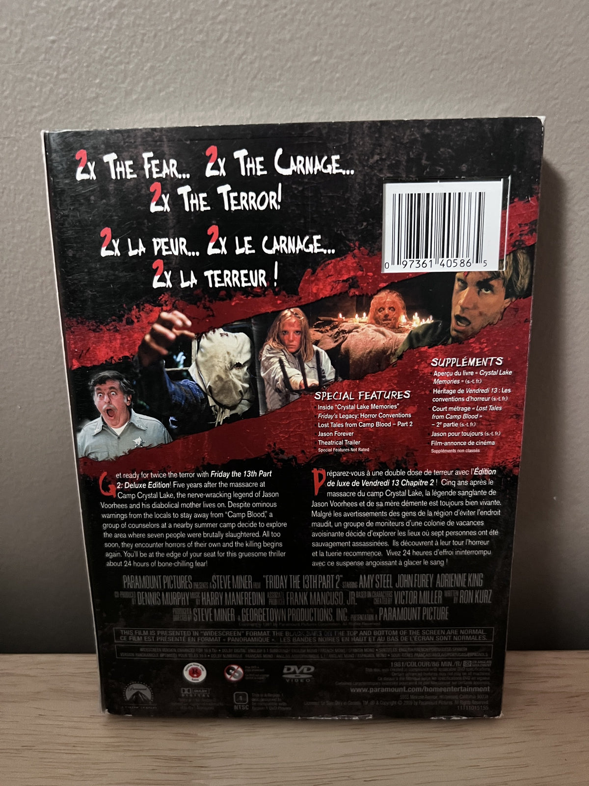 Friday the 13th Part 2: Deluxe Edition — back