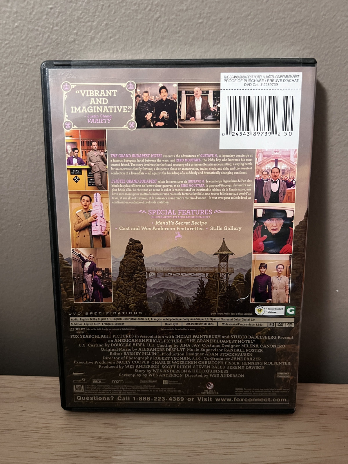 The Grand Budapest Hotel — back