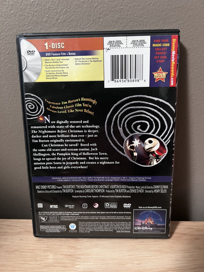 The Nightmare Before Christmas: One-Disc Collector’s Edition — back