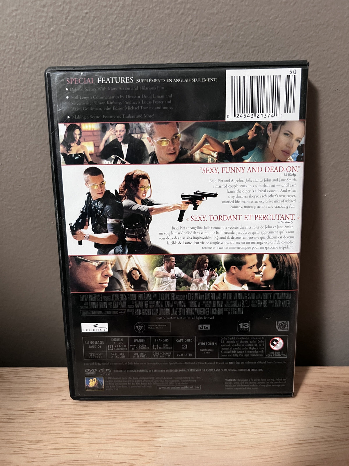 Mr. & Mrs. Smith (2005): Widescreen — back