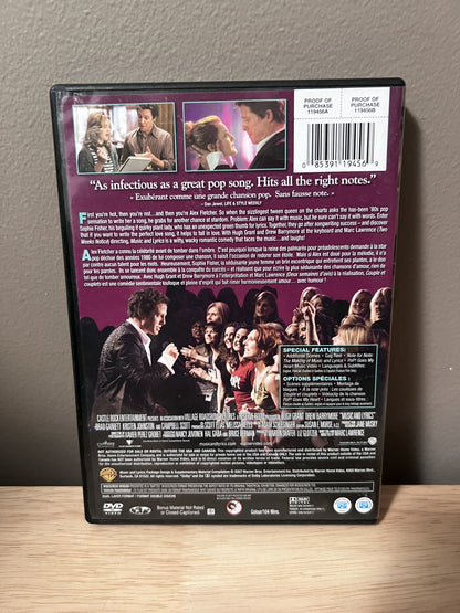 Music and Lyrics: Widescreen Edition — back