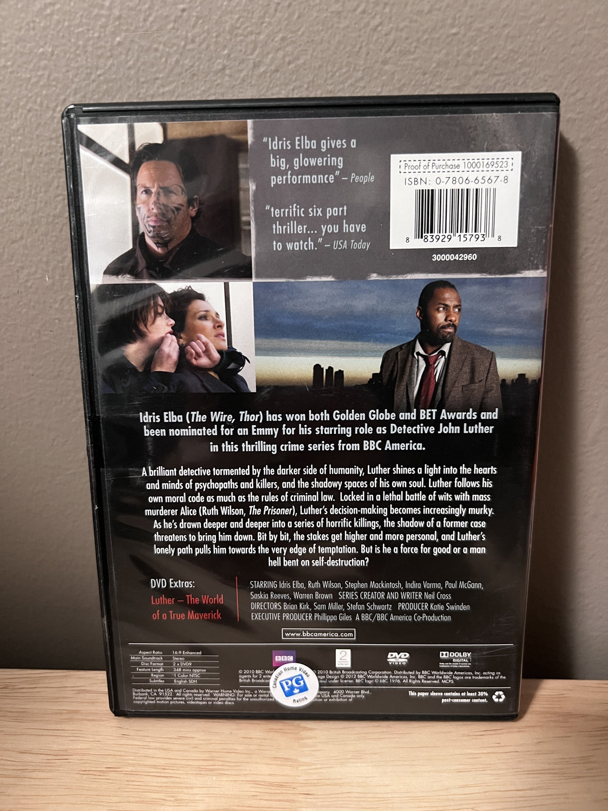 Luther: Series 1 — back