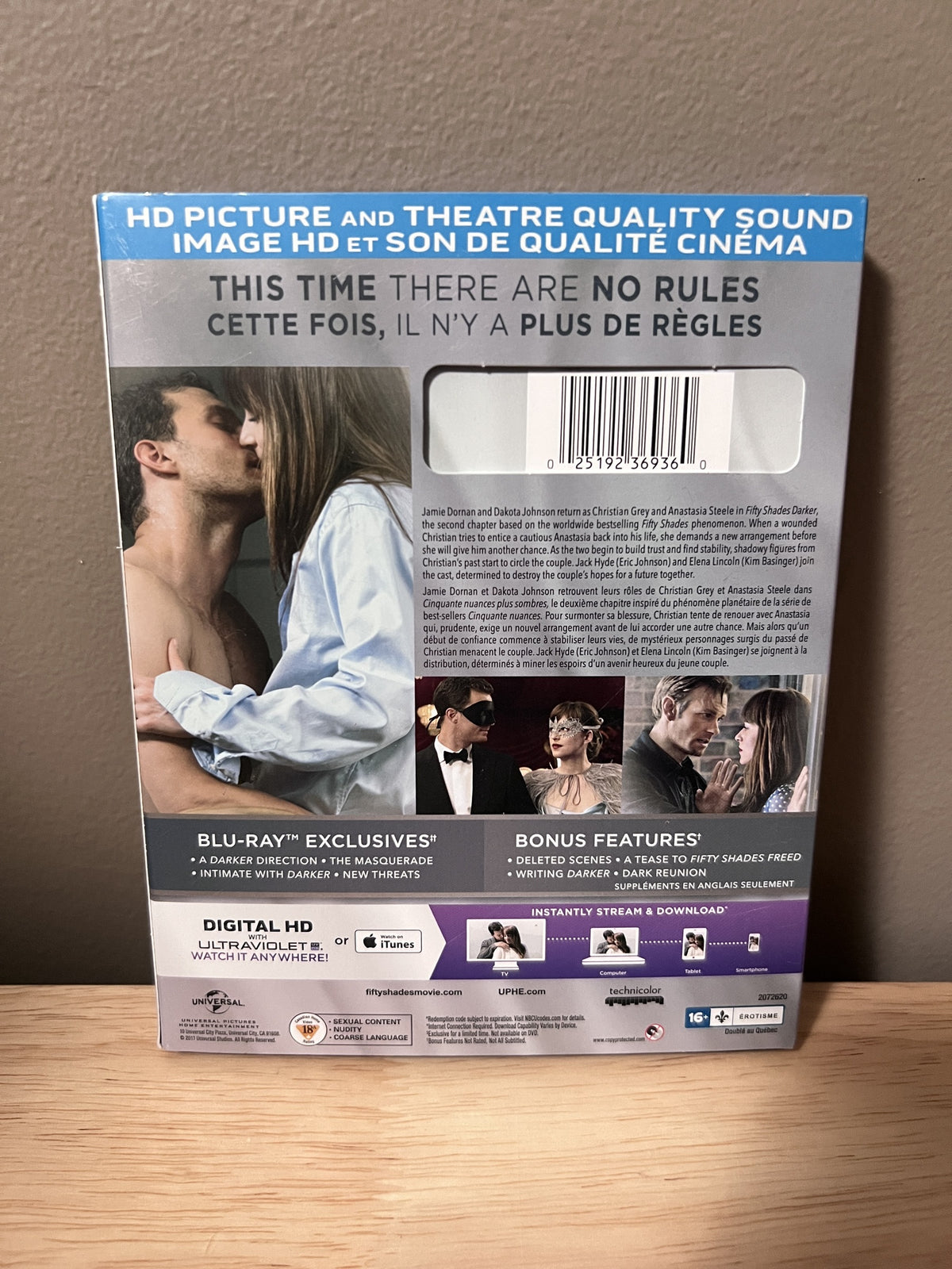 Fifty Shades Darker: Unrated Edition — back