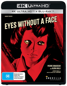 Eyes Without a Face (1960) Standard Edition (Australian Import) [4K Ultra HD + Blu-ray] front and spine