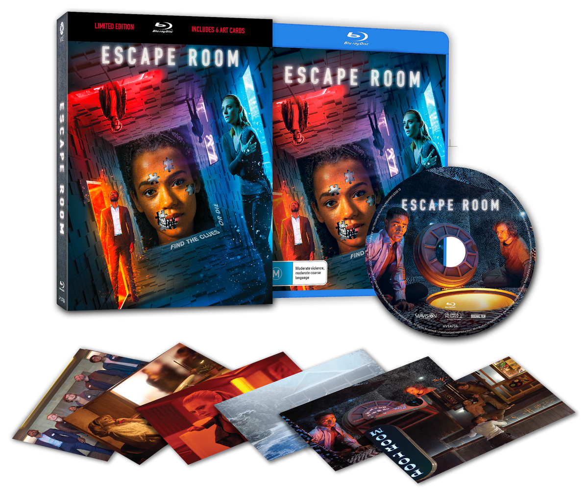 Escape Room (2019) Limited Edition Lenticular Hardcase (Australian Import) [Blu-ray] contents